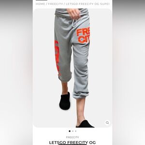 LETSGO FREECITY OG SUPERVINTAGE SWEATPANT SILVER PLANT S